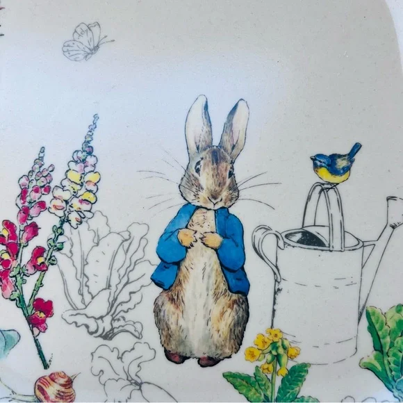Beatrix Potter Peter Rabbit Set of 8 Plates Bamboo Fibre Easter - SEE NOTES - Picture 9 of 11